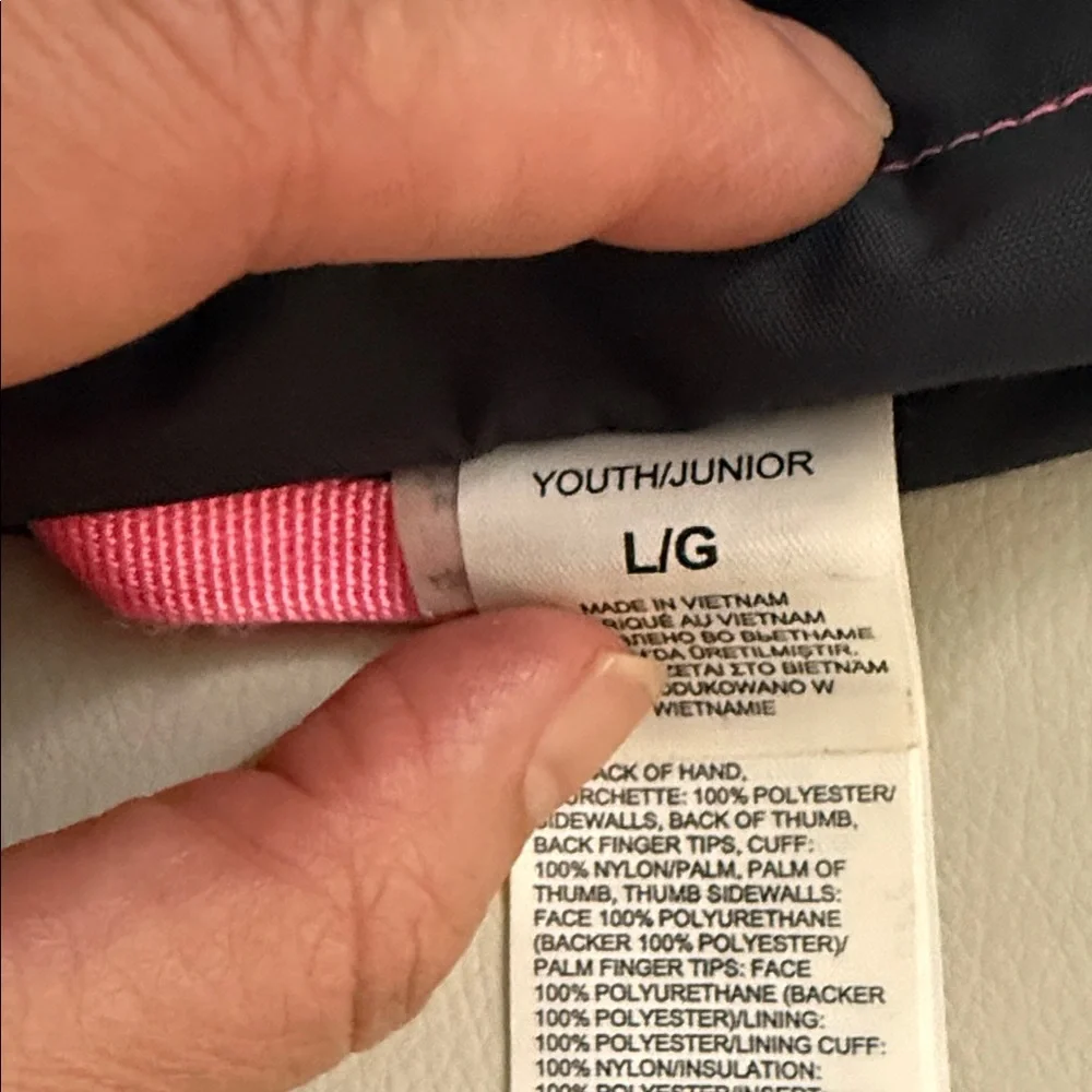 The North Face Fuchsia and Charcoal Gloves Hyvent